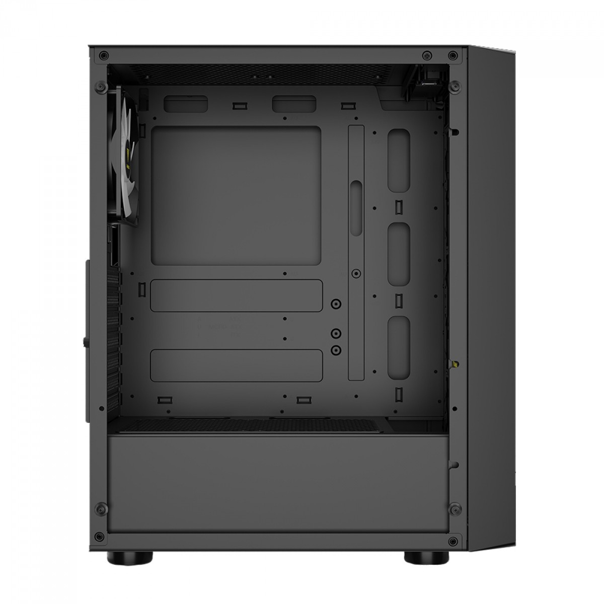 Gabinete Gamer ATX Gamdias Aura GC4, Mid-Tower, Vidro Temperado, sem Fonte, com 3 Fans - Preto