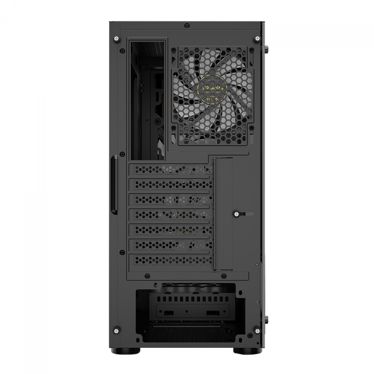 Gabinete Gamer ATX Gamdias Aura GC4, Mid-Tower, Vidro Temperado, sem Fonte, com 3 Fans - Preto
