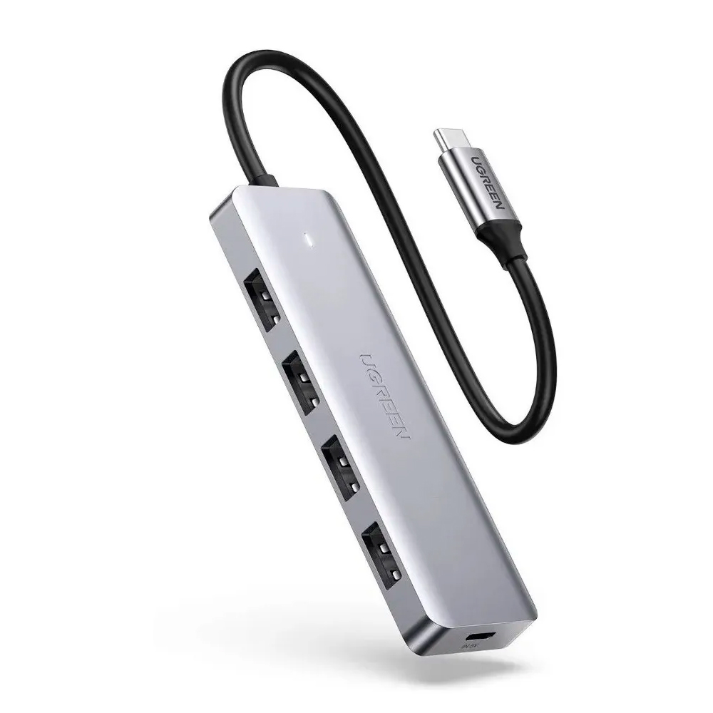 Hub 5 em 1 UGREEN 4x USB 3.0 + Power Supply USB-C