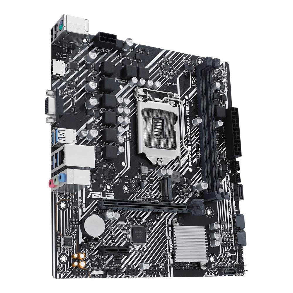 Placa Mãe LGA 1200 ASUS Prime H510M-K R2.0 MATX, DDR4, VGA/HDMI, M.2, USB 3.2 - 10ª/11ª Ger