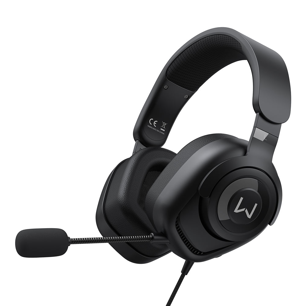 Headset Gamer com Fio Warrior Huginn Preto, PH701