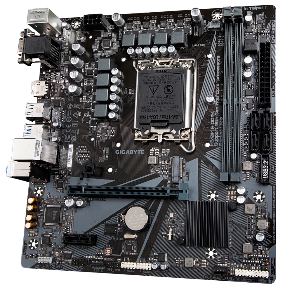 Placa Mãe Gigabyte H610M-H LGA 1700, DDR4, HDMI/VGA, MATX, M.2, USB 3.2, 12/13/14 Ger
