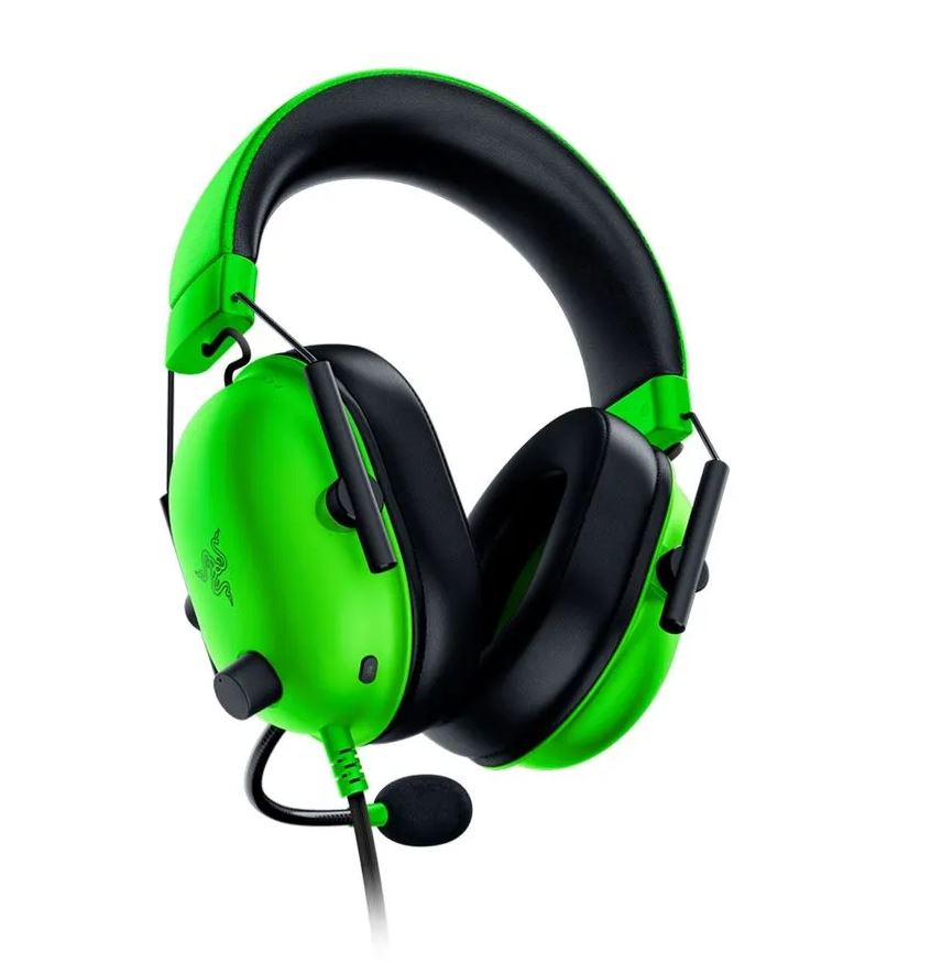 Headset Gamer Razer Blackshark V2 X,drivers 50mm, Surround 7.1- Verde