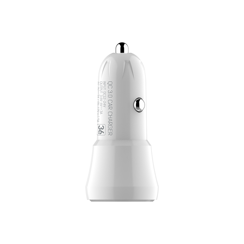 Carregador Veicular com 2 USB Quick Charge 3.0 UCV-Q230WH C3Tech