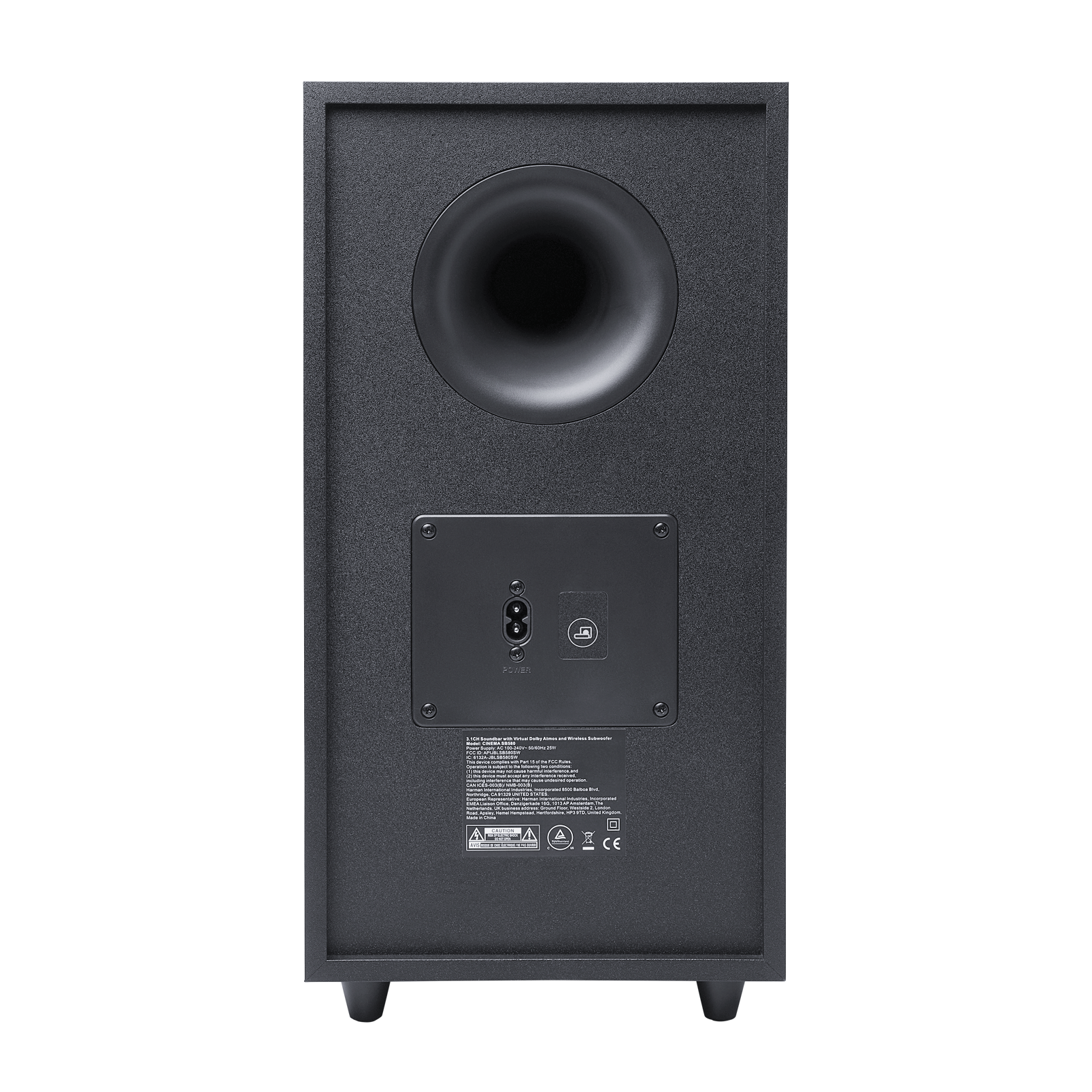 Soundbar JBL Cinema SB580 3.1 Canais, Bluetooth 5.2 com Subwoofer sem Fio 220W - JBLSB580BLKBR