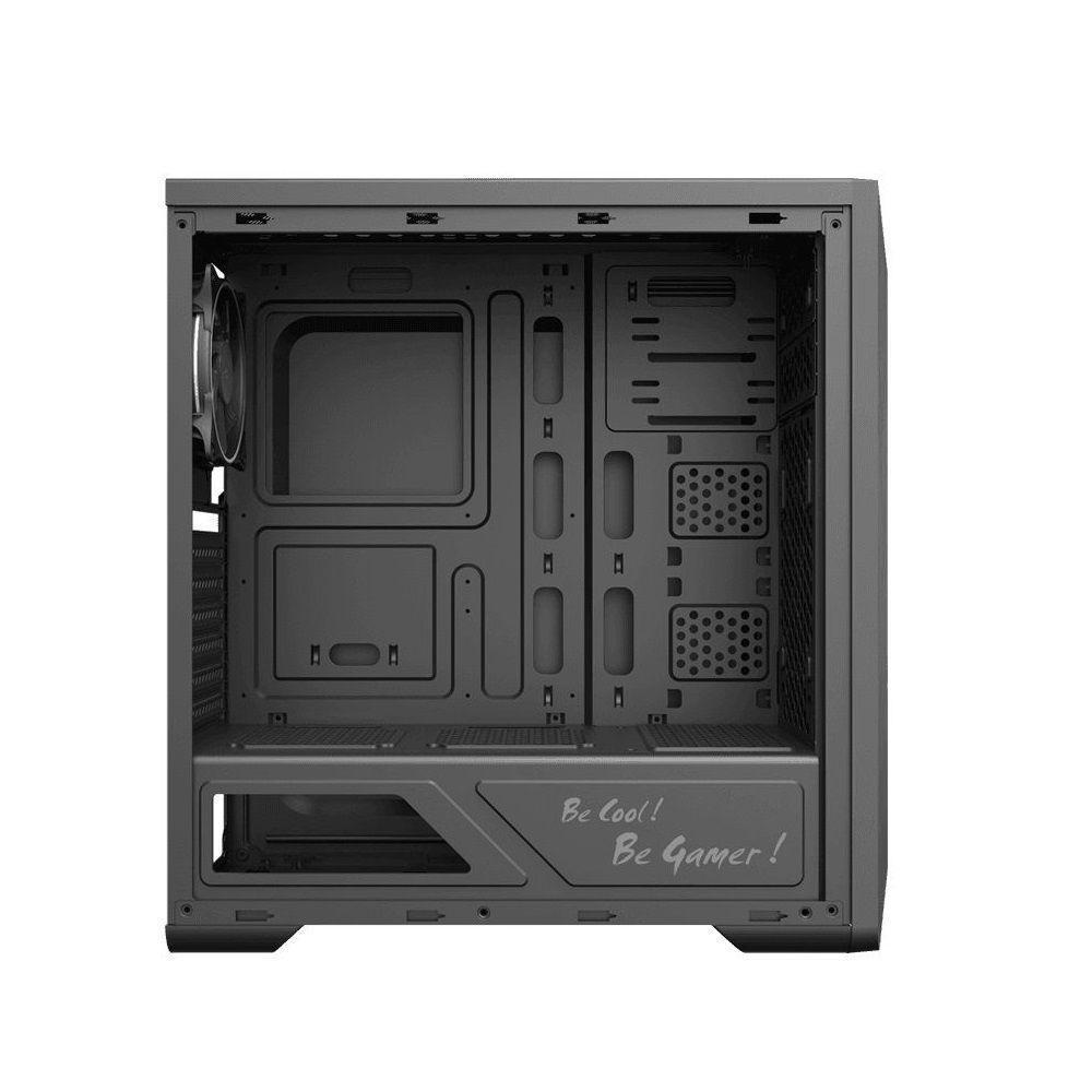 Gabinete ATX Gamer Gamemax Shine G517, Mid-Tower, Vidro Temperado, com 1 Fan sem Fonte - Preto