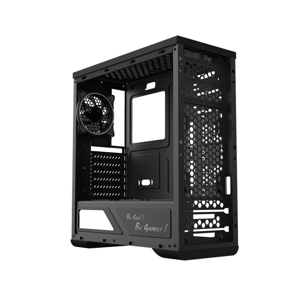 Gabinete ATX Gamer Gamemax Shine G517, Mid-Tower, Vidro Temperado, com 1 Fan sem Fonte - Preto