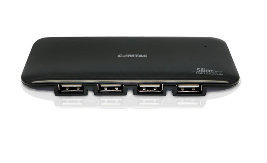 Hub Slim com 7 Portas USB Preto Comtac