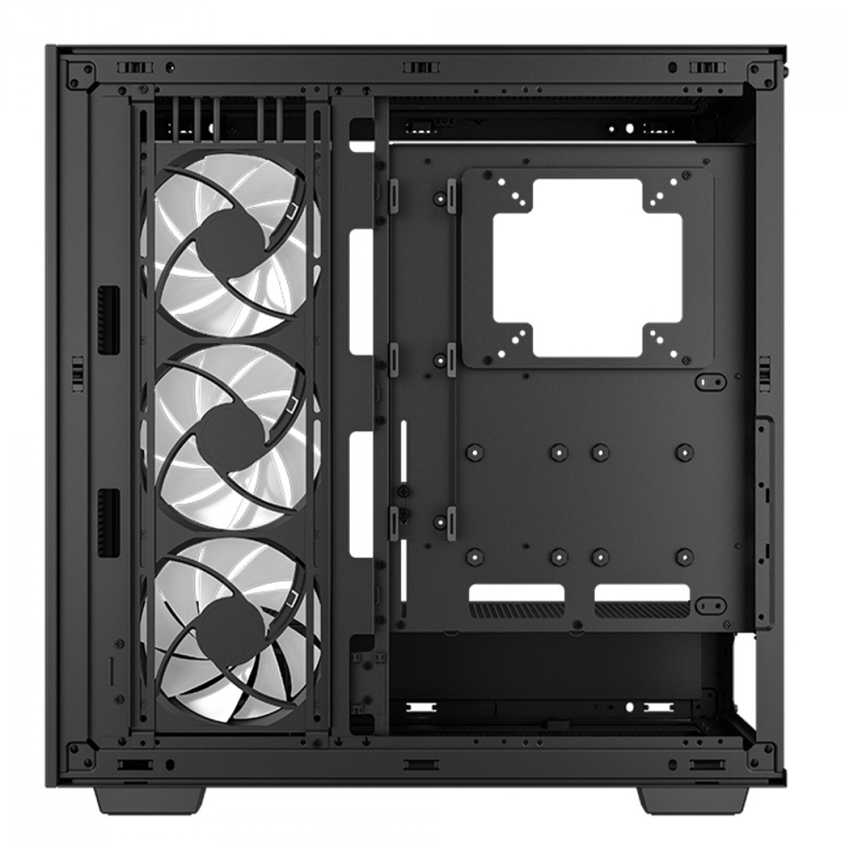 Gabinete ATX Deepcool Morpheus Full-Tower, Vidro Temperado, Monitor Temperatura, sem Fonte, com 3 Fans