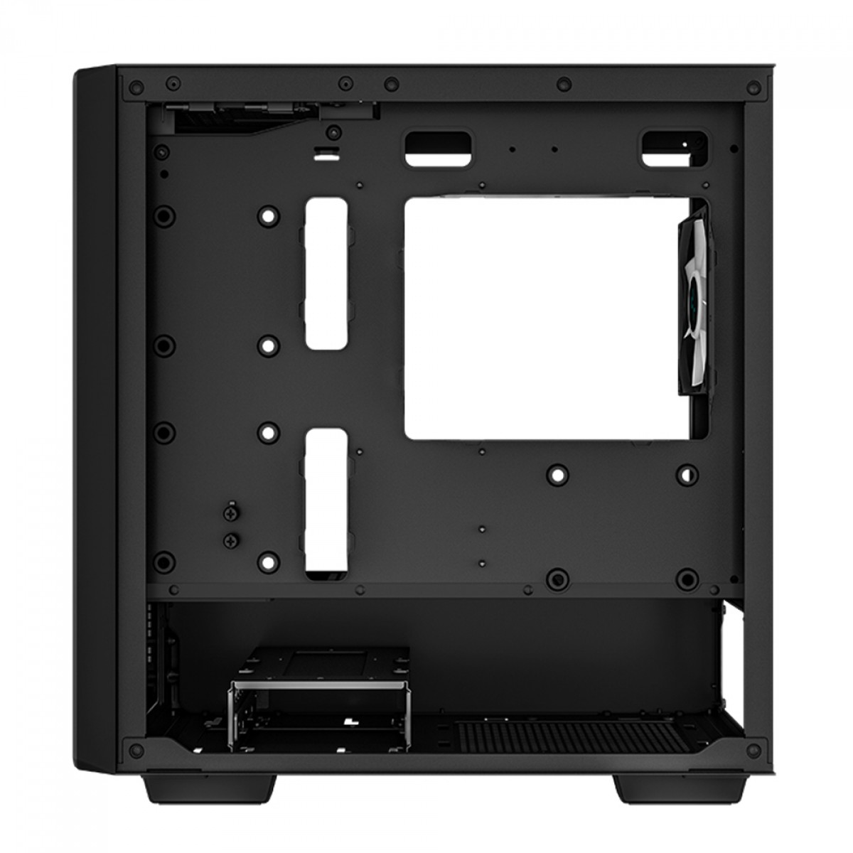 Gabinete Deepcool CC360 Bk, Mid-Tower, Vidro Temperado, MATX, sem Fonte, com 3 Fans - Preto