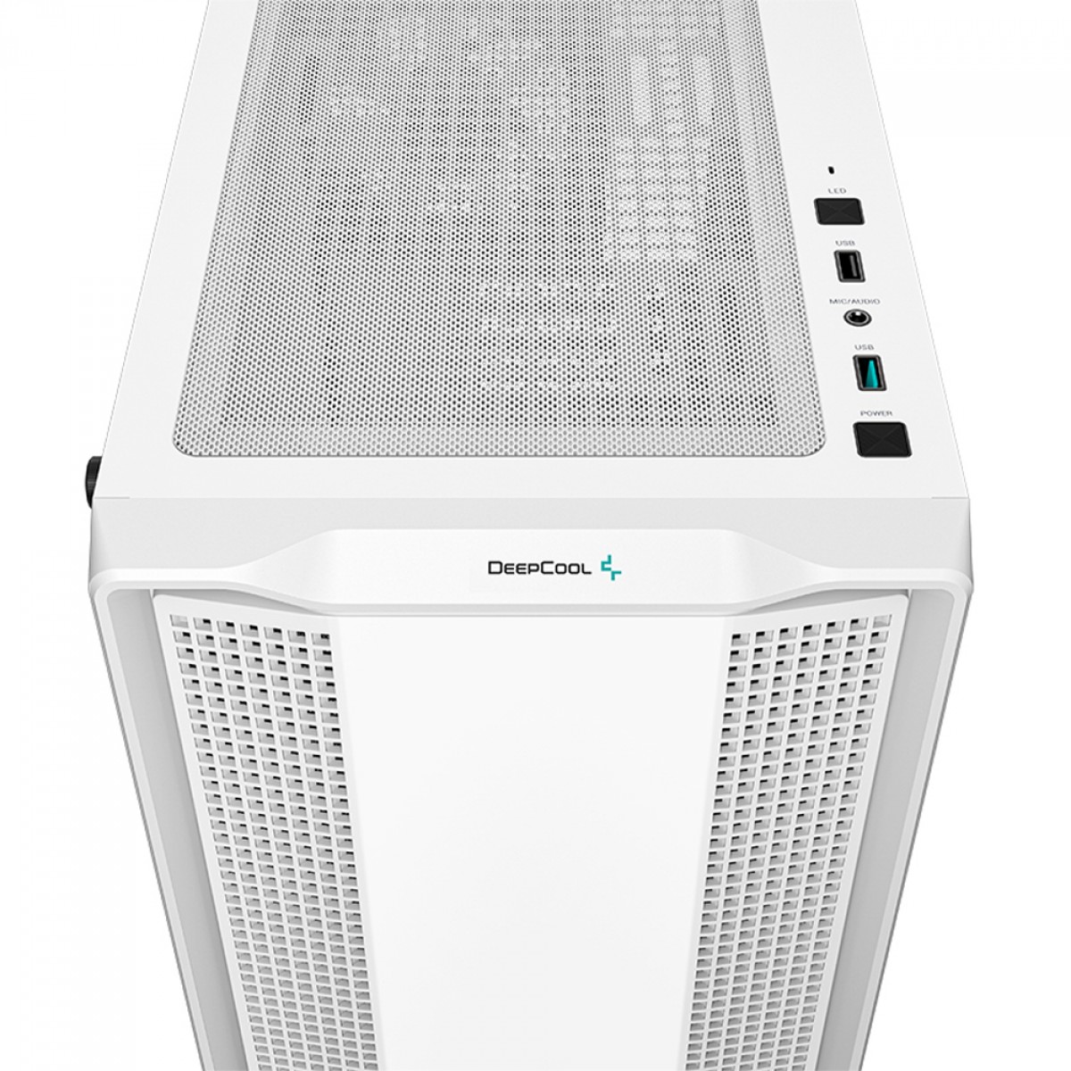 Gabinete Deepcool CC360 Wh, Mid-Tower, Vidro Temperado, Micro-ATX, sem Fonte, com 3 Fans - Branco