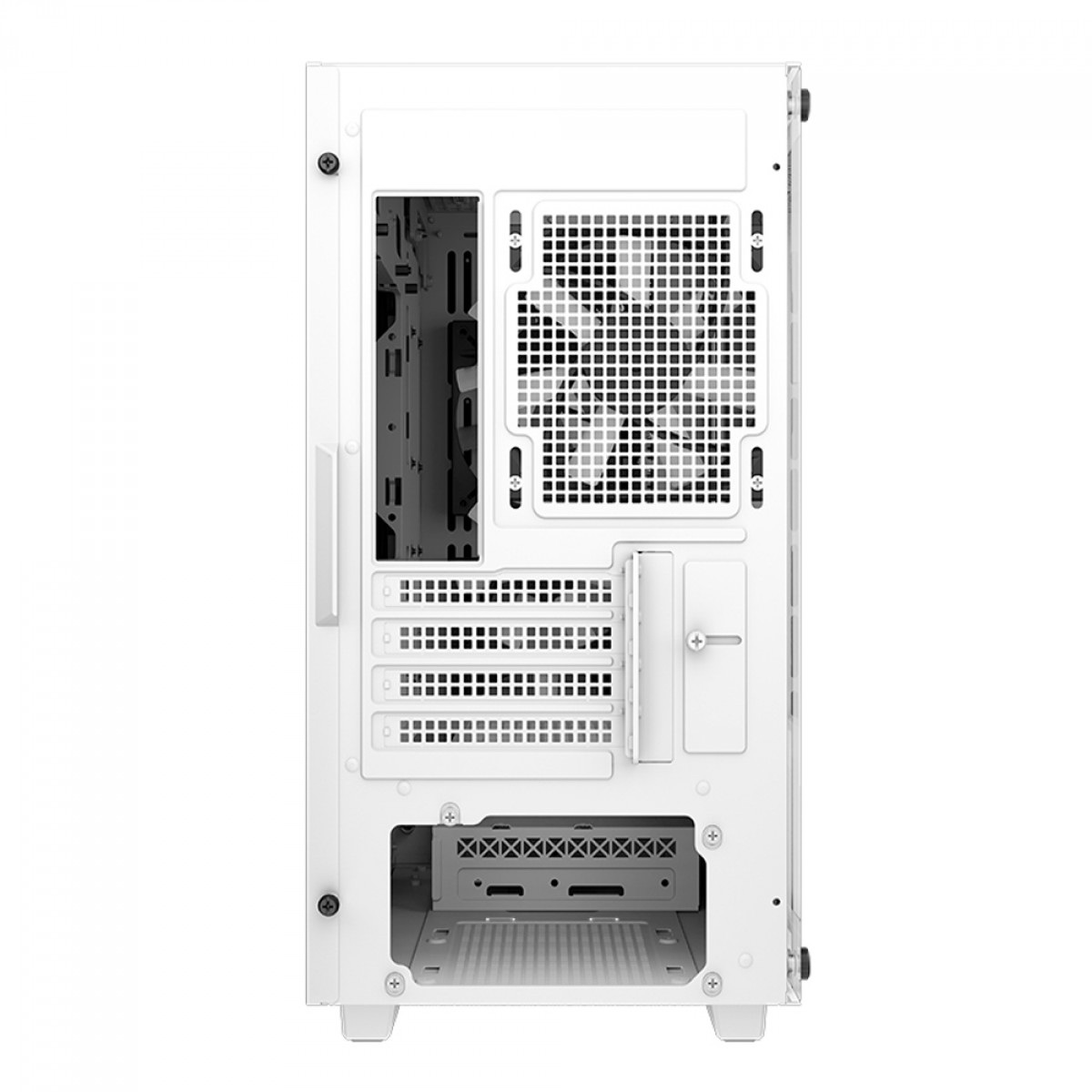 Gabinete Deepcool CC360 Wh, Mid-Tower, Vidro Temperado, Micro-ATX, sem Fonte, com 3 Fans - Branco