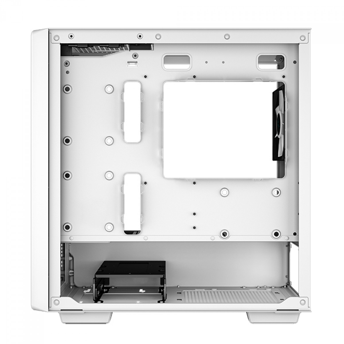 Gabinete Deepcool CC360 Wh, Mid-Tower, Vidro Temperado, Micro-ATX, sem Fonte, com 3 Fans - Branco