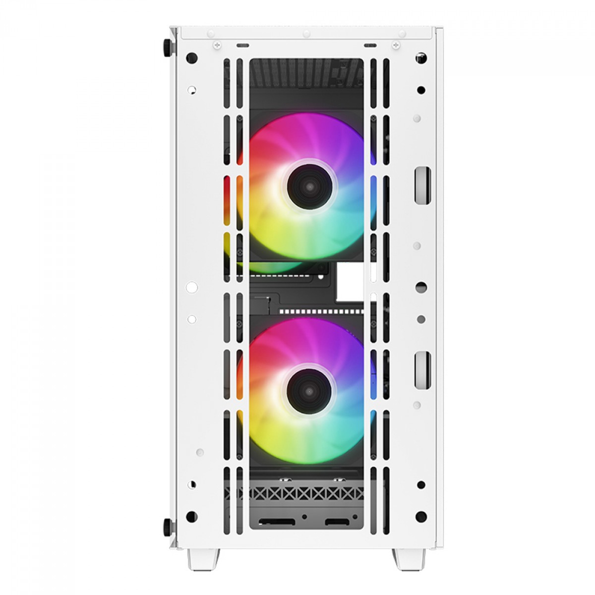 Gabinete Deepcool CC360 Wh, Mid-Tower, Vidro Temperado, Micro-ATX, sem Fonte, com 3 Fans - Branco