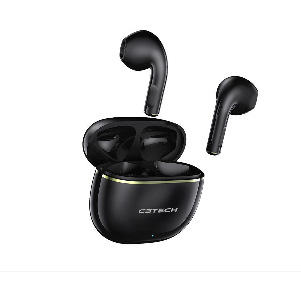 Fone de Ouvido TWS, Bluetooth 5.1, EP-TWS-30BK Preto - C3Tech