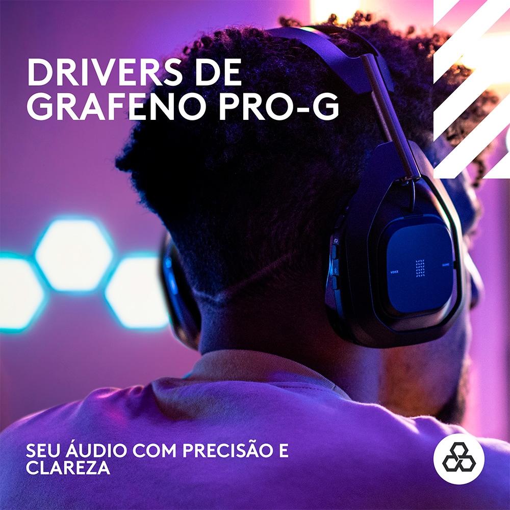 Headset Gamer sem Fio Astro A50 x Lightspeed + Base Station, Bluetooth, HDMI 2.1, para Xbox e Ps,preto