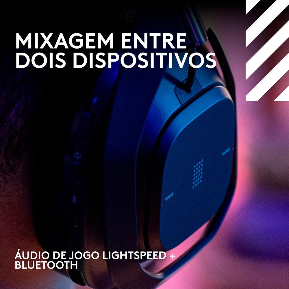 Headset Gamer sem Fio Astro A50 x Lightspeed + Base Station, Bluetooth, HDMI 2.1, para Xbox e Ps,preto