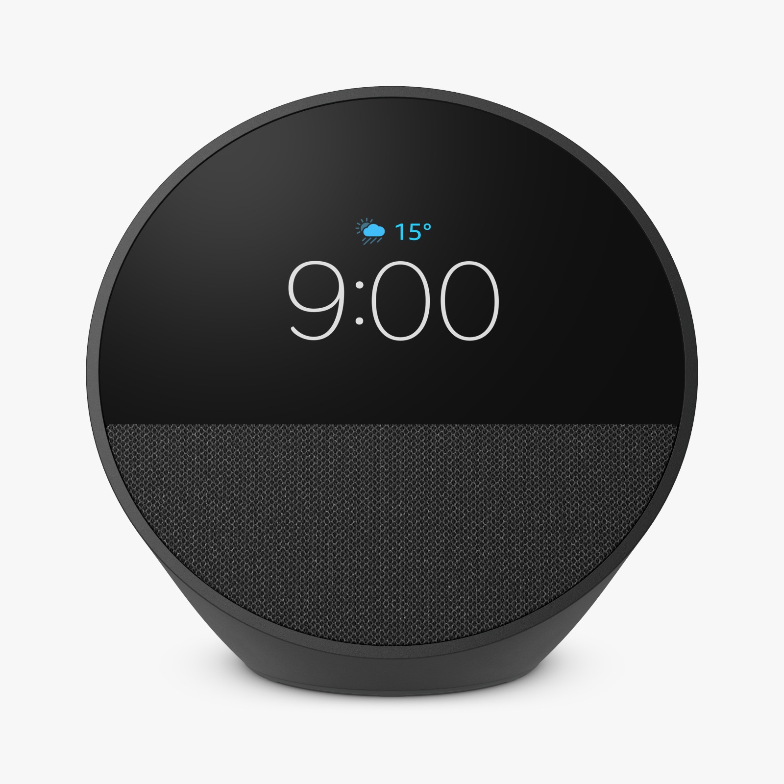 ECHO SPOT (2024) COM ALEXA, DESPERTADOR INTELIGENTE COM SOM VIBRANTE E ALEXA, PRETA