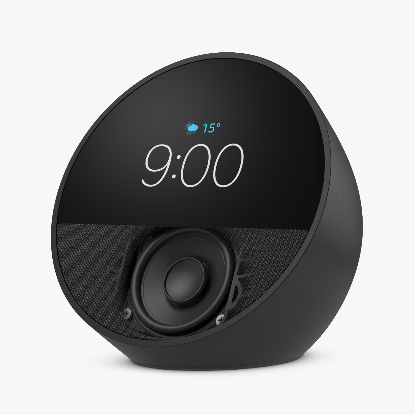 ECHO SPOT (2024) COM ALEXA, DESPERTADOR INTELIGENTE COM SOM VIBRANTE E ALEXA, PRETA