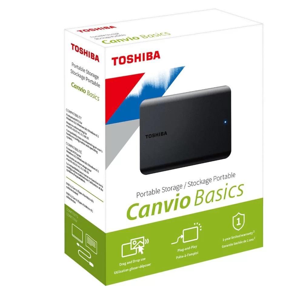 Hard Disk USB 3.0 2TB Canvio Basics Preto - Toshiba