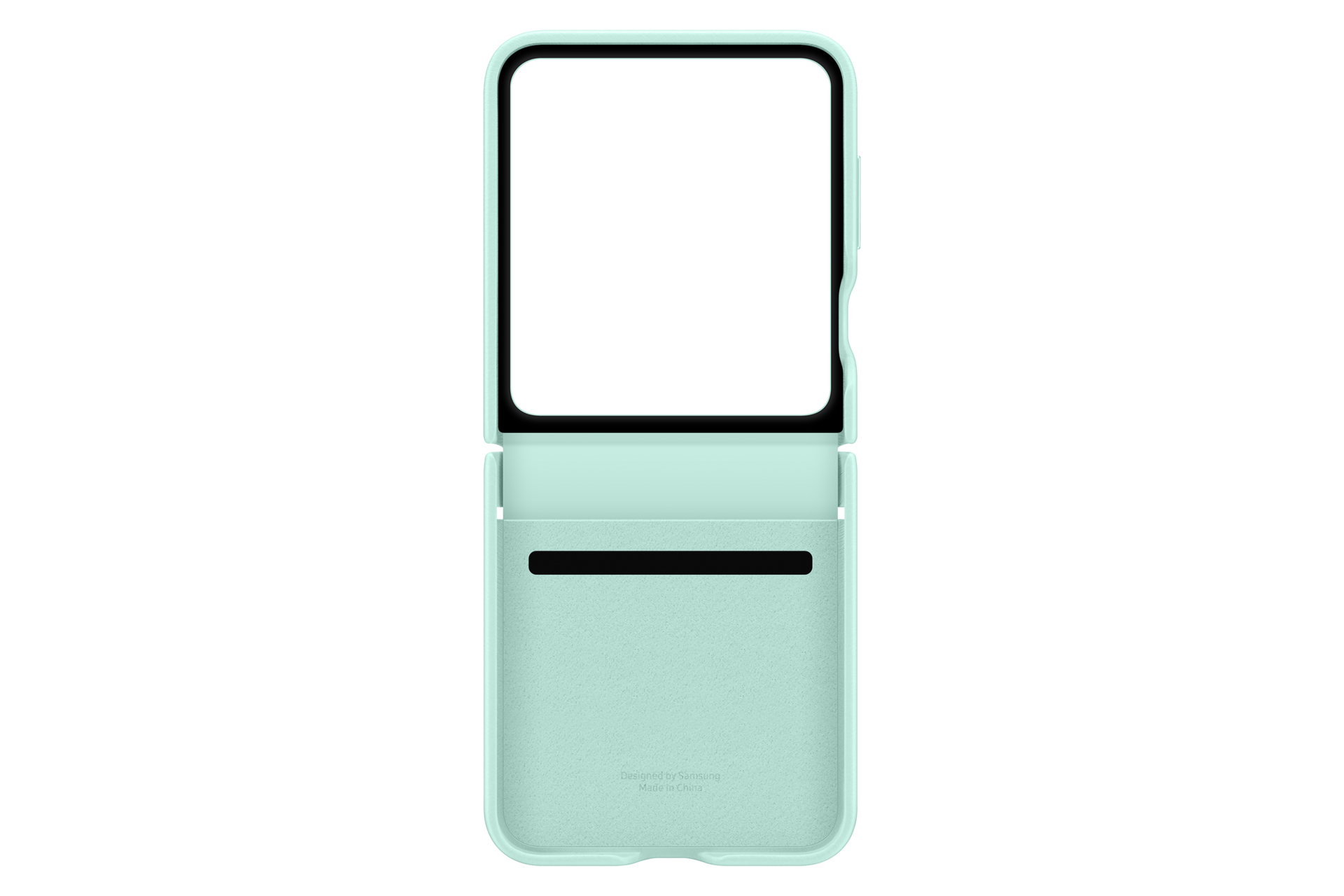 Capa Protetora Couro Flap Galaxy Z FLIP6 Verde Claro