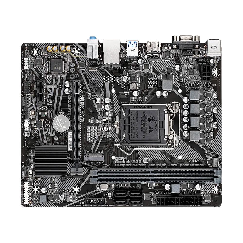 Placa Mãe H510M H V2 LGA 1200 1200 11ª/10ª Ger DDR4 MATX M.2 USB 3.2 Gbe LAN - Gigabyte