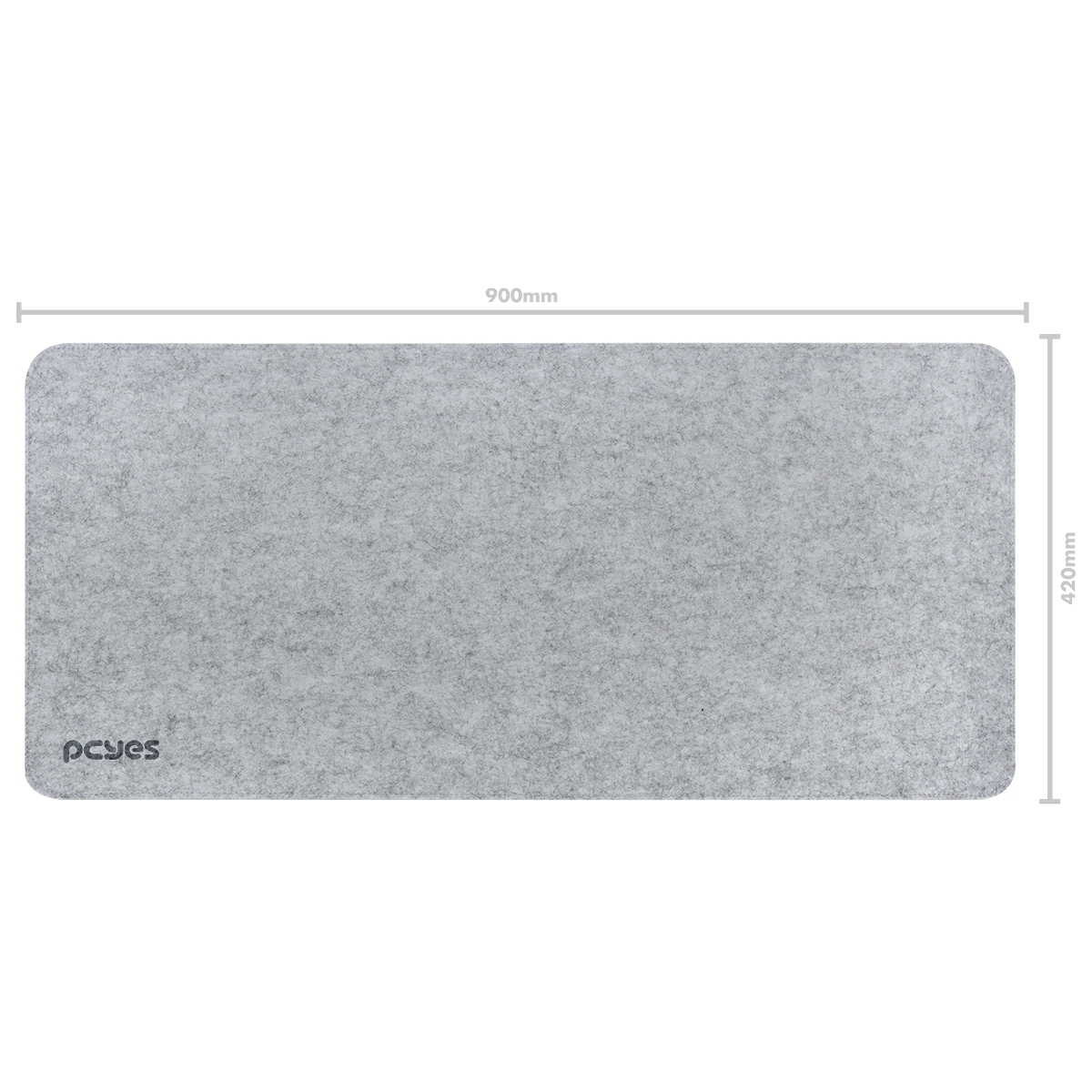 Mousepad Desk Mat PCYes Exclusive Pro Gray Extended 900x420mm