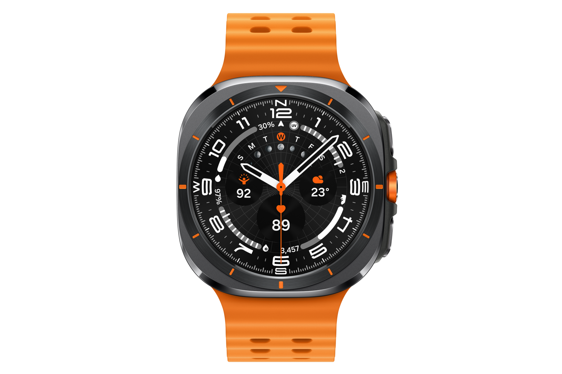 Relógio de Pulso Samsung Galaxy Watch Ultra, 47mm, LTE, Bluetooth, Display de 1.47", Titanio Cinza
