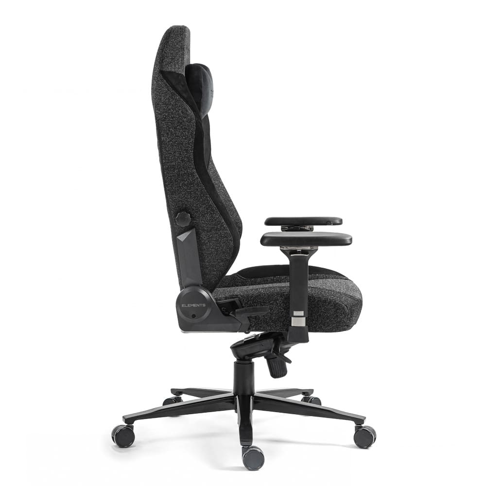 Cadeira Gamer Elements Lunari Titan Xl até 180kg - Preto e Cinza
