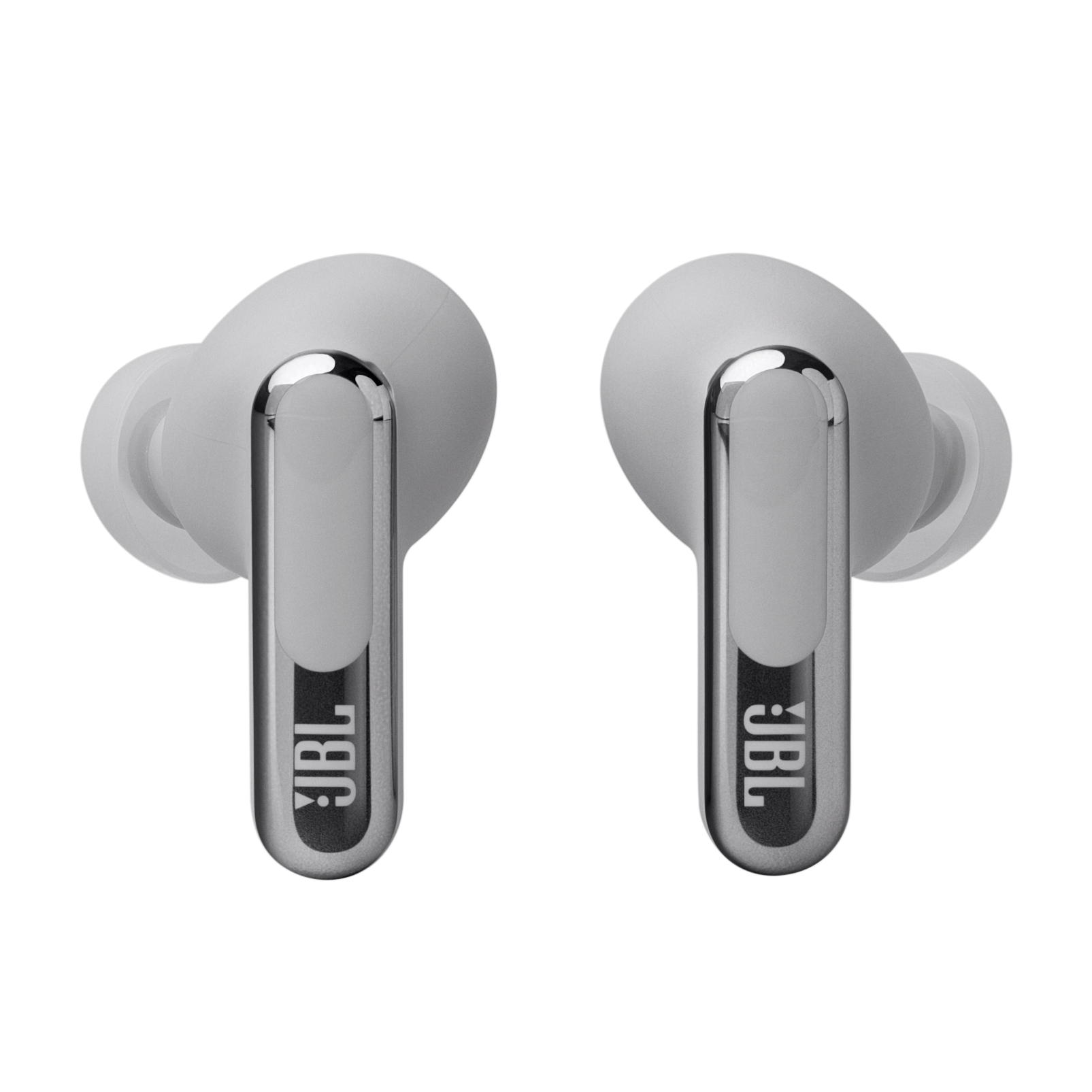 Fone de Ouvido JBL TWS Live Beam 3 Prata, Bluetooth 5.3, IP55, Áudio Hi-Res, JBLLIVEBEAM3SIL