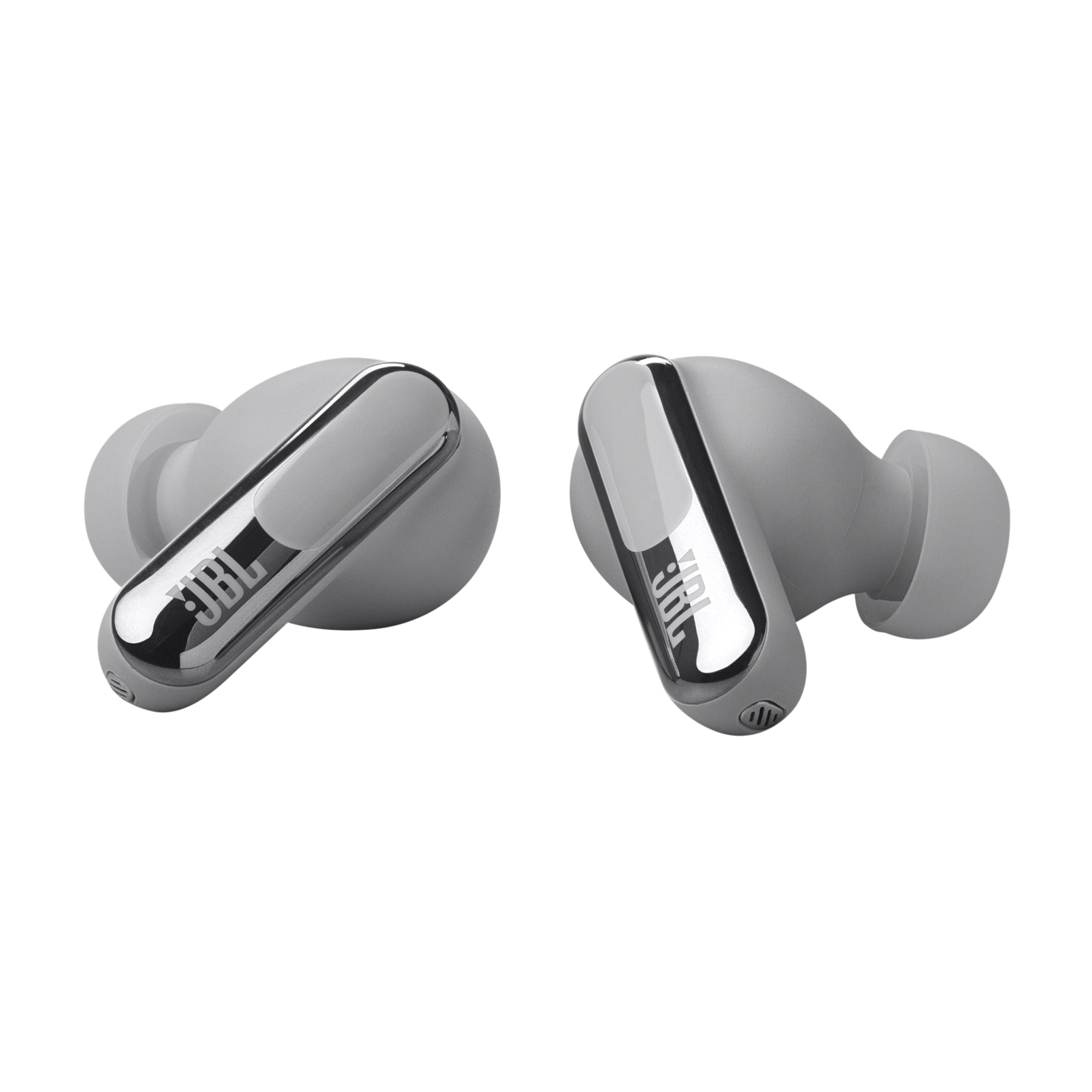 Fone de Ouvido JBL TWS Live Beam 3 Prata, Bluetooth 5.3, IP55, Áudio Hi-Res, JBLLIVEBEAM3SIL