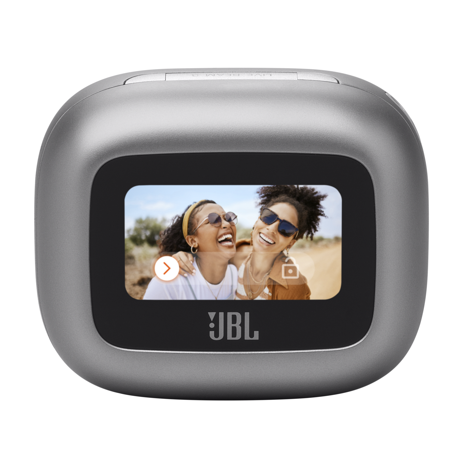 Fone de Ouvido JBL TWS Live Beam 3 Prata, Bluetooth 5.3, IP55, Áudio Hi-Res, JBLLIVEBEAM3SIL