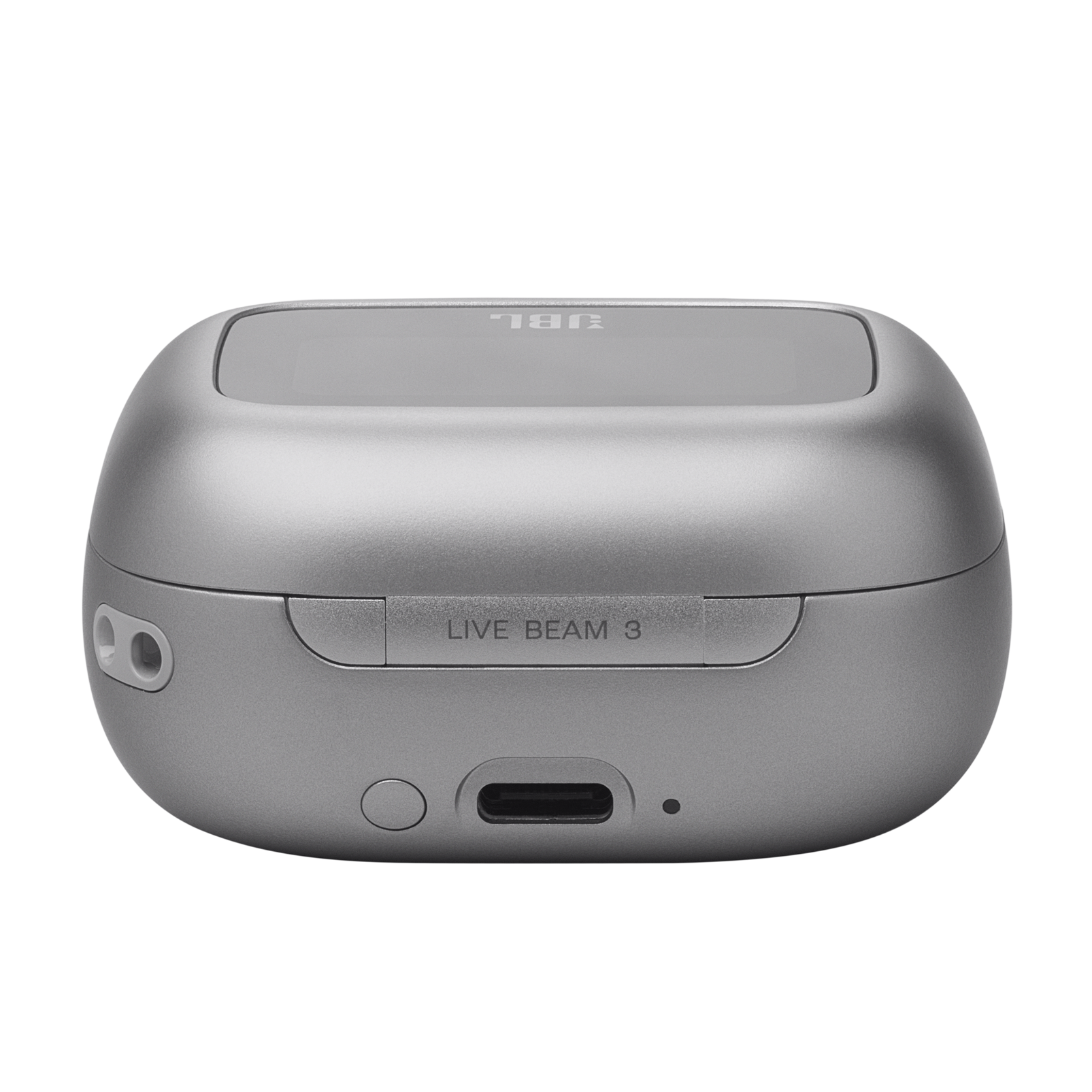 Fone de Ouvido JBL TWS Live Beam 3 Prata, Bluetooth 5.3, IP55, Áudio Hi-Res, JBLLIVEBEAM3SIL