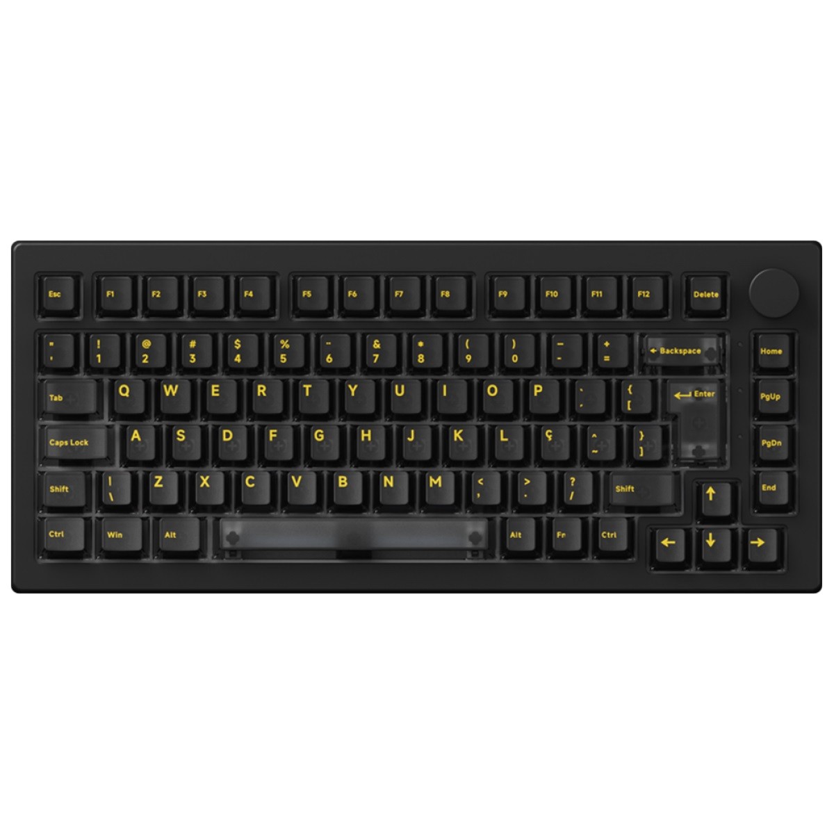 Teclado Gamer Mecânico AKKO 5075 Clean Black, RGB, ABNT2, Black, Switch V3 Pro