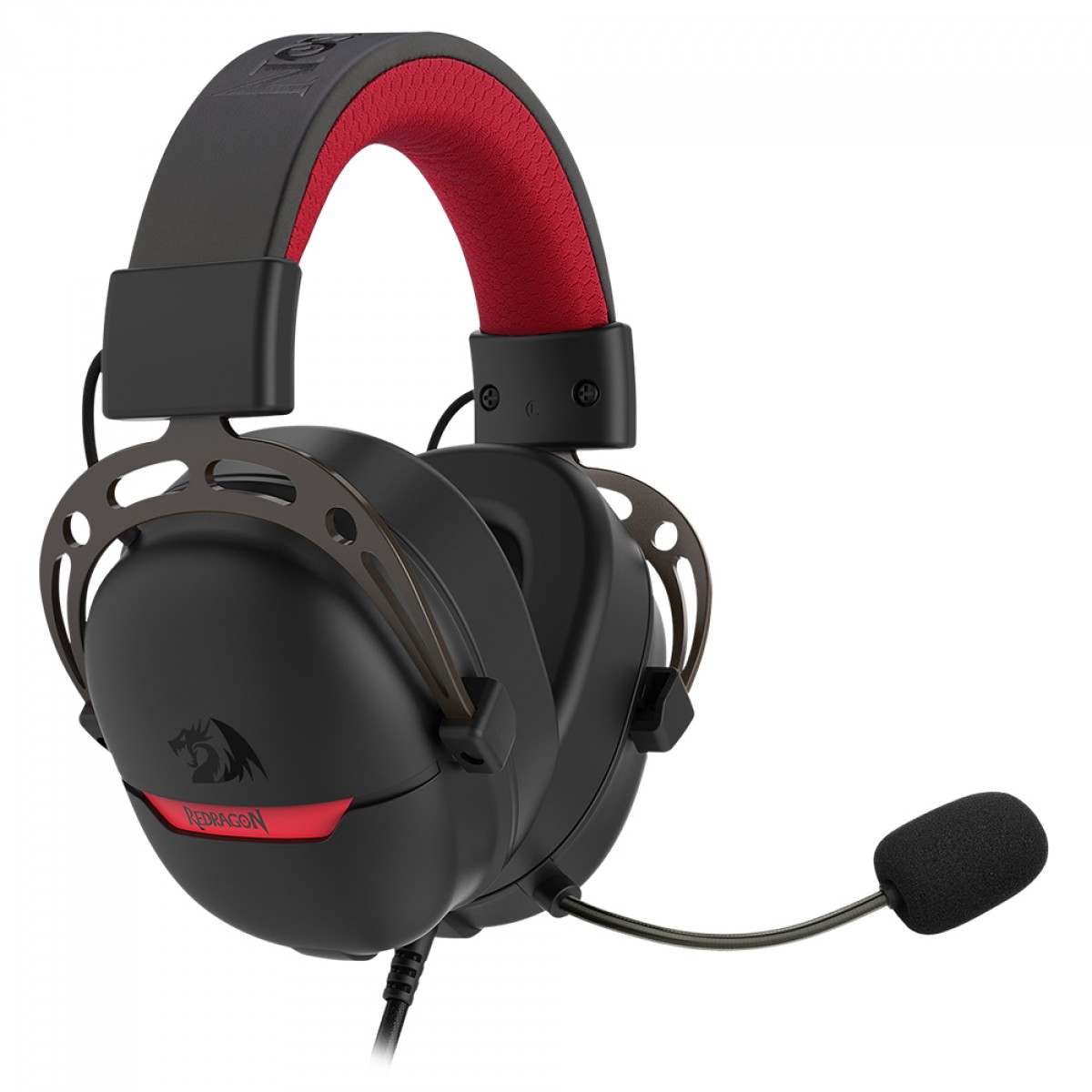 Headset Gamer Redragon Aurora Preto, USB, Drives 40mm, Surround 7.1, Preto