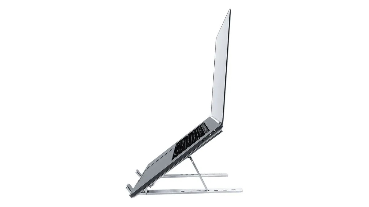 Suporte Portátil de Alumínio para Notebook, Multilaser, Prata, AC378