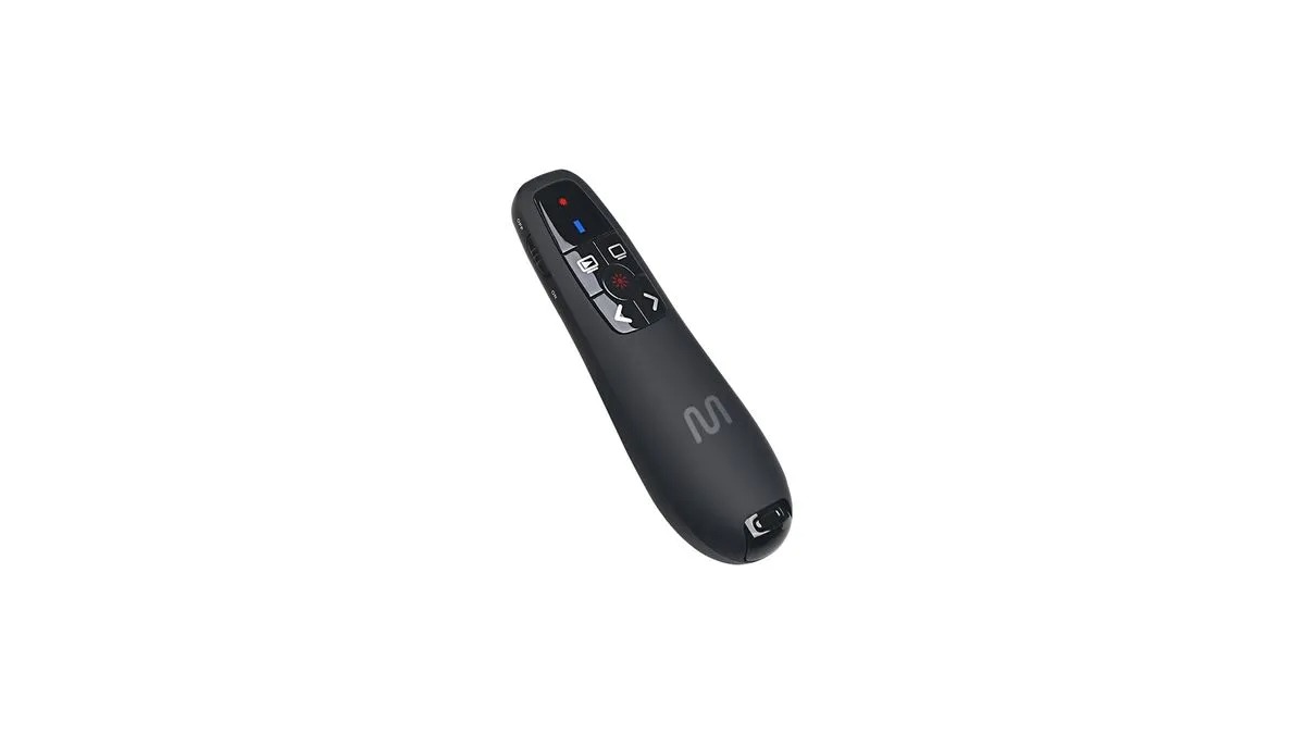 Apresentador sem Fio Multilaser, PS200 com Laser USB com Alcance de 30m, Preto, AC385