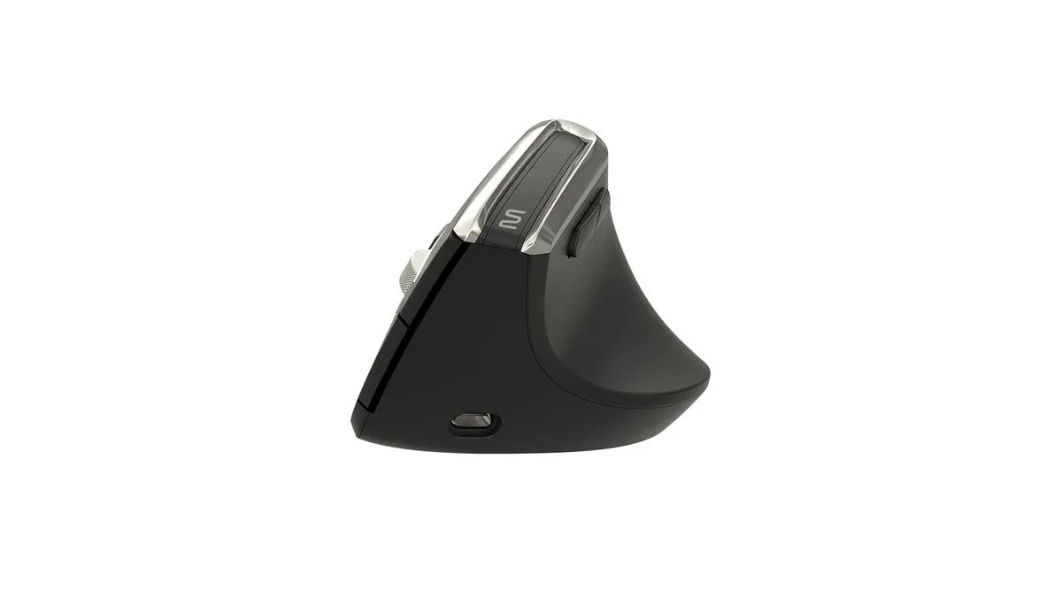 Mouse sem Fio Multilaser, Ergonômico, Vertical, Bluetooth, USB, 3200 DPI Ajustável, 6 Botões, MS900
