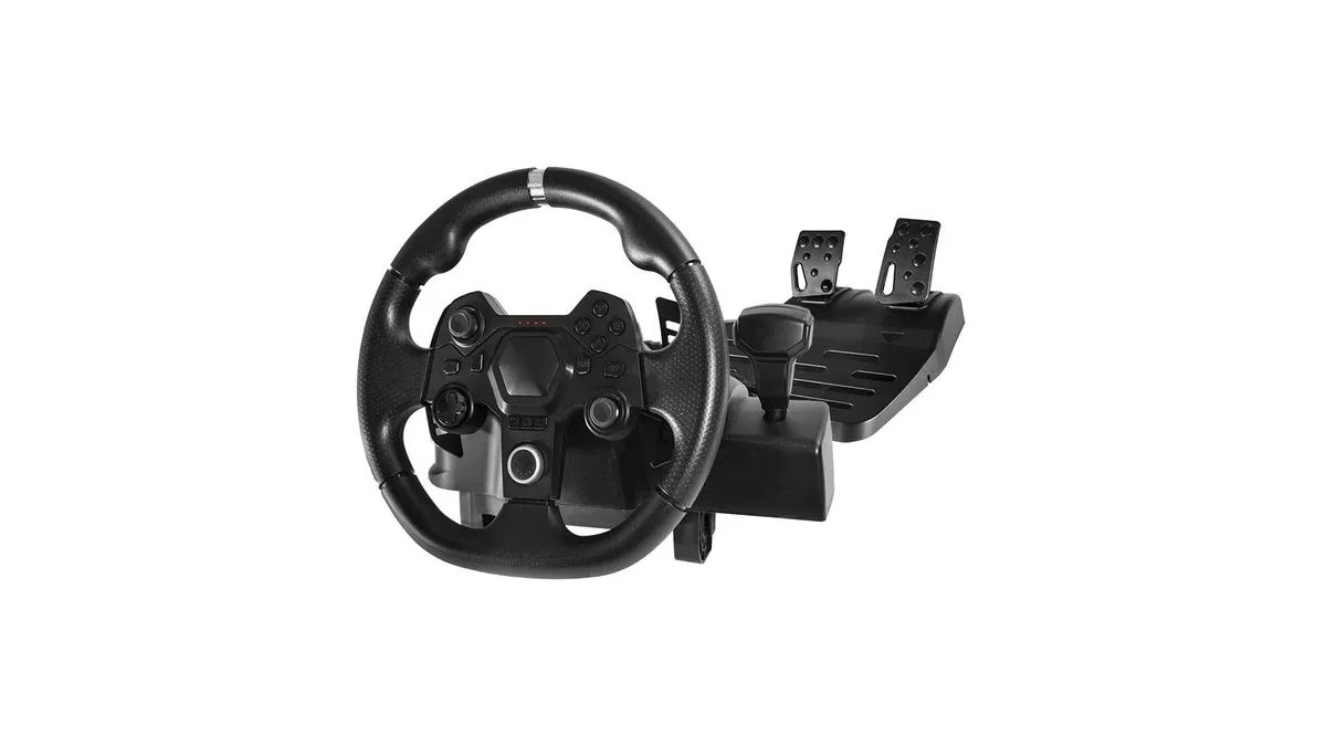 Volante e Pedais Multi Warrior Artaxes, Multi Plataformas, Preto, JS090