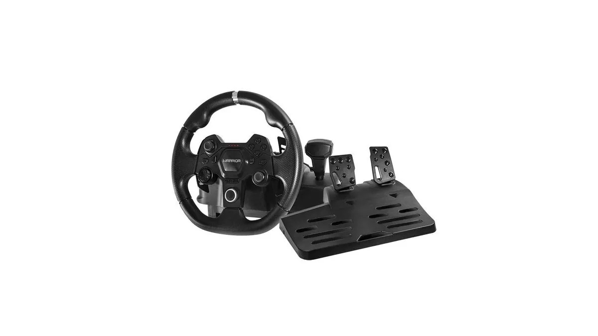 Volante e Pedais Multi Warrior Artaxes, Multi Plataformas, Preto, JS090