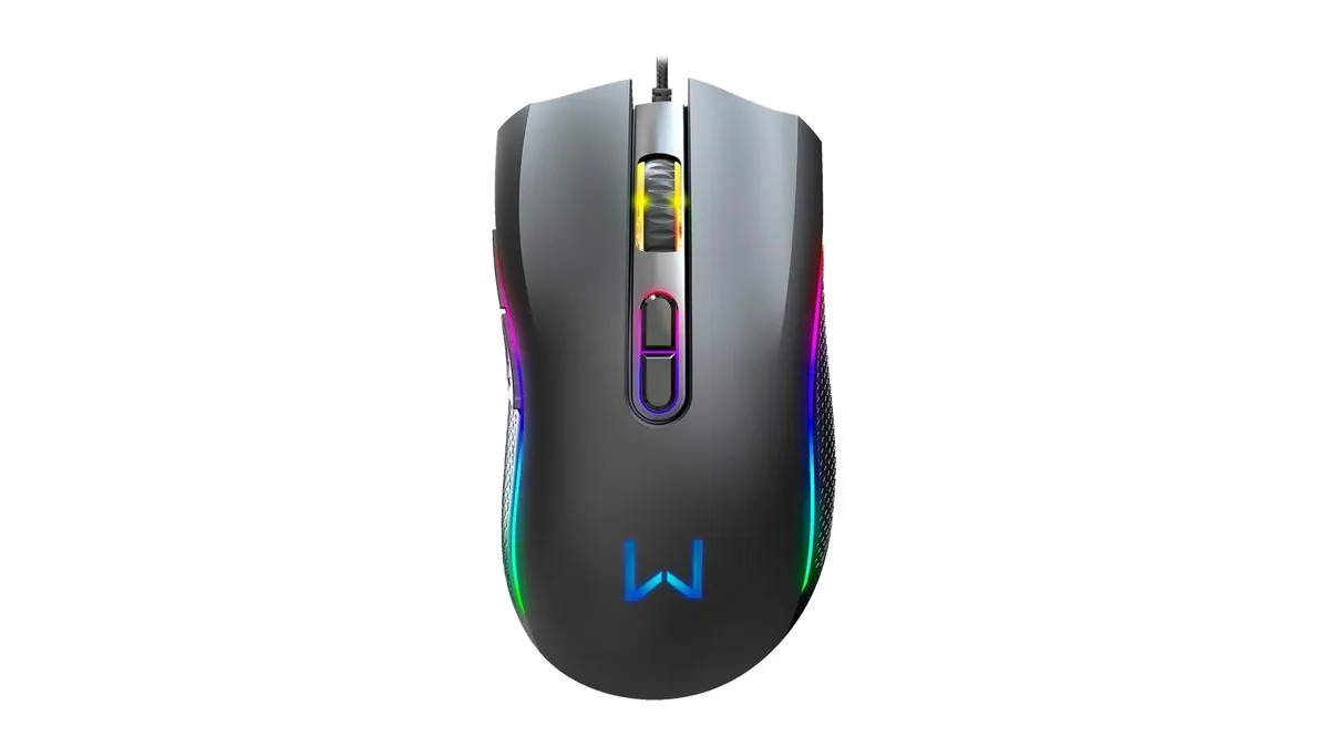 Mouse + Mousepad Warrior, 3600dpi, RGB, 7 Botões, RGB, Mousepad Armory, MO396