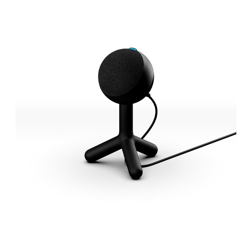 Microfone Condensador Gamer Logitech G Yeti Orb, RGB LightSync, USB Plug And Play - Preto