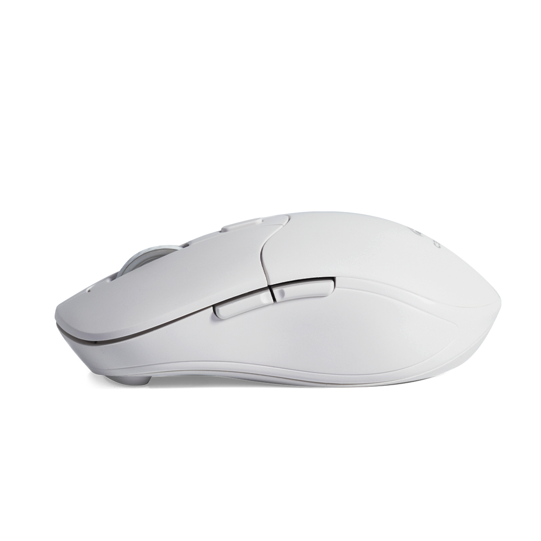 Mouse sem Fio Bluetooth C3 Tech M BT60WH Branco, Recarregavel, Dual Mode, USB 2.4GHz