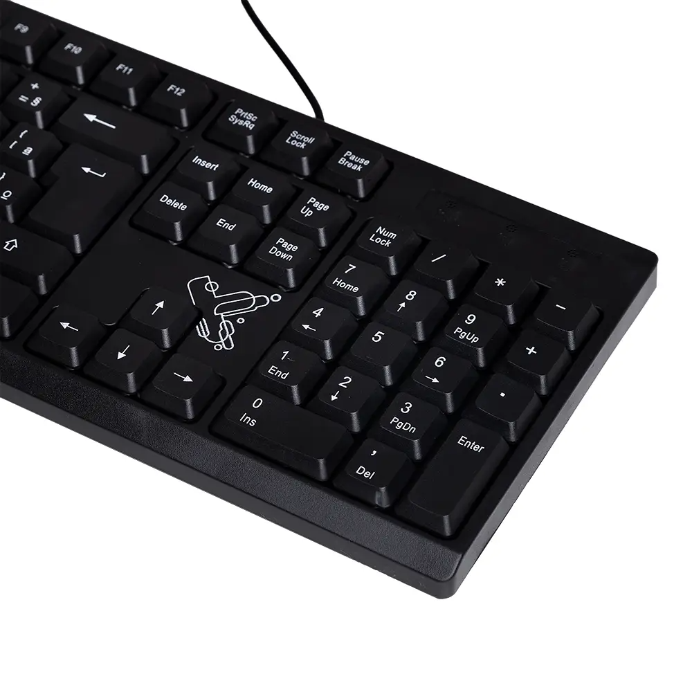Teclado com Fio Maxprint Universitario, USB, Cabo 1,35m, Padrão ABNT2, 60000140