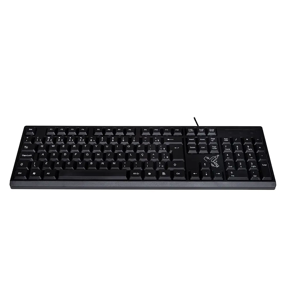 Teclado com Fio Maxprint Universitario, USB, Cabo 1,35m, Padrão ABNT2, 60000140