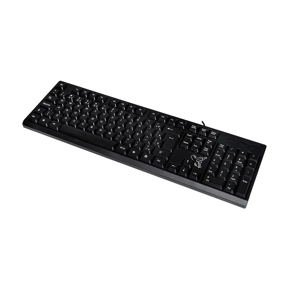 Teclado com Fio Maxprint Universitario, USB, Cabo 1,35m, Padrão ABNT2, 60000140