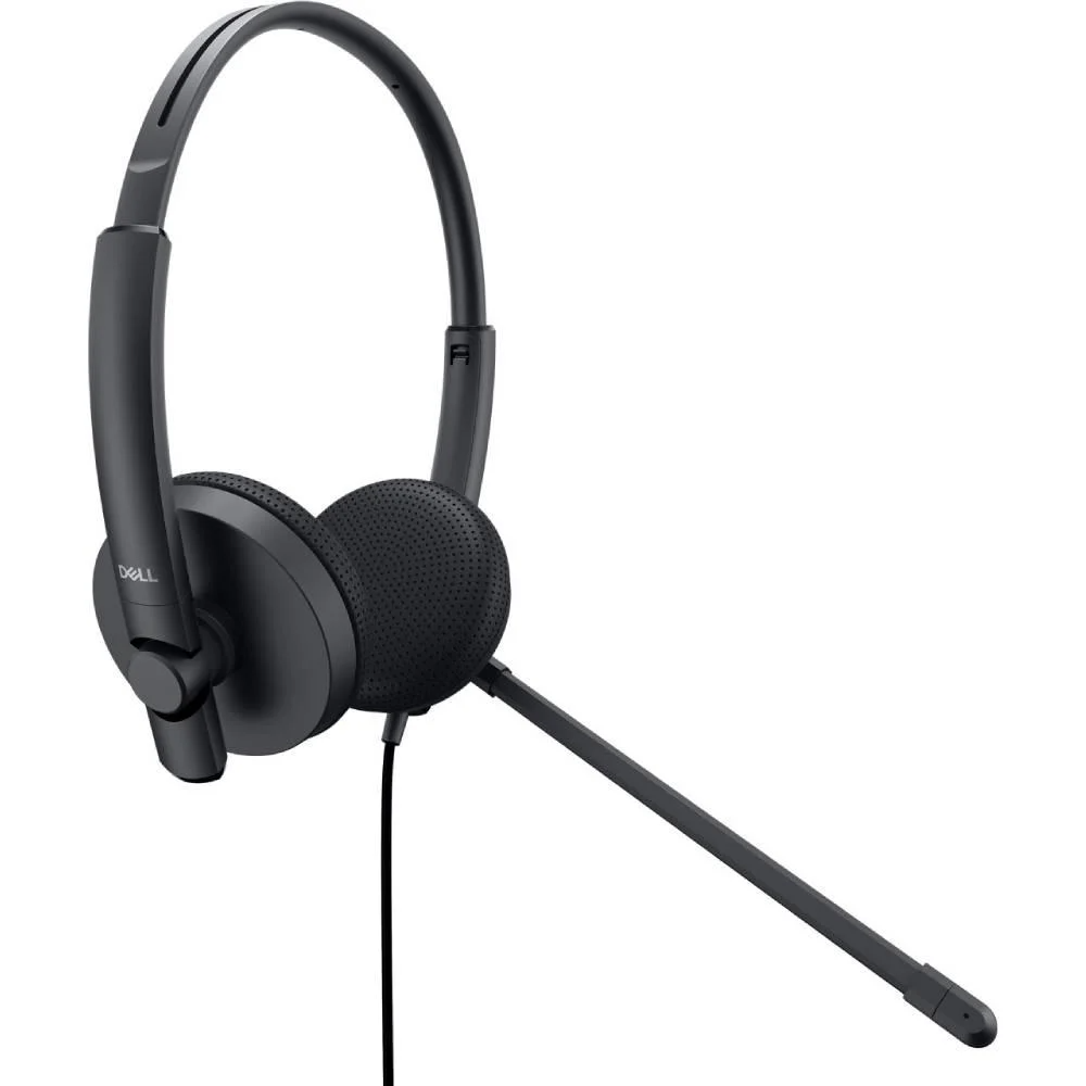 Headset com Fio USB Dell Pro Stereo WH1022, Controle de Áudio, Preto, com Microfone, 520-AAWV