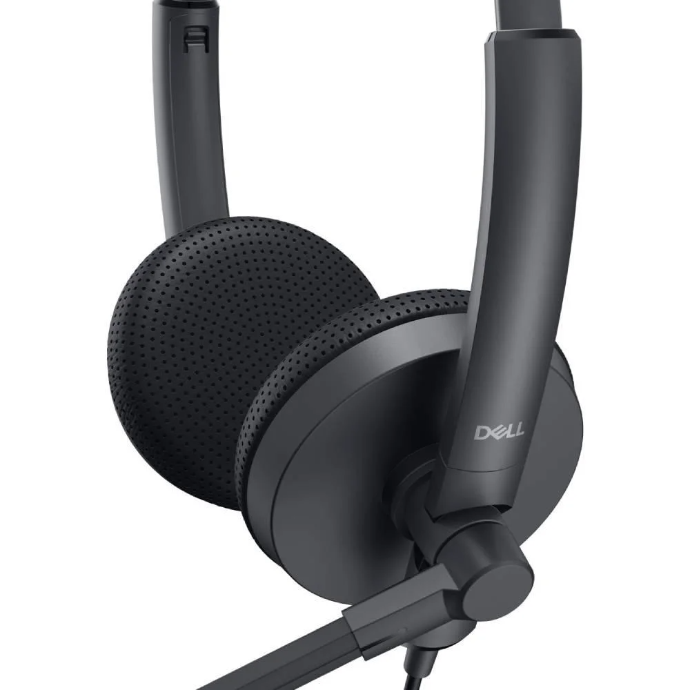 Headset com Fio USB Dell Pro Stereo WH1022, Controle de Áudio, Preto, com Microfone, 520-AAWV