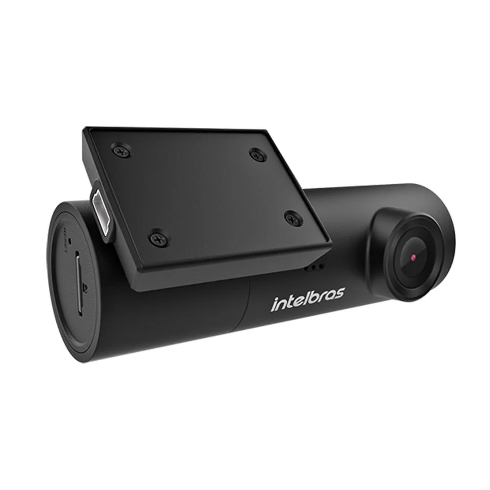 Câmera Veicular Full HD Smart DC3102 Wi-Fi, Mic Interno, Preto, Intelbras + Cartão SD 32GB