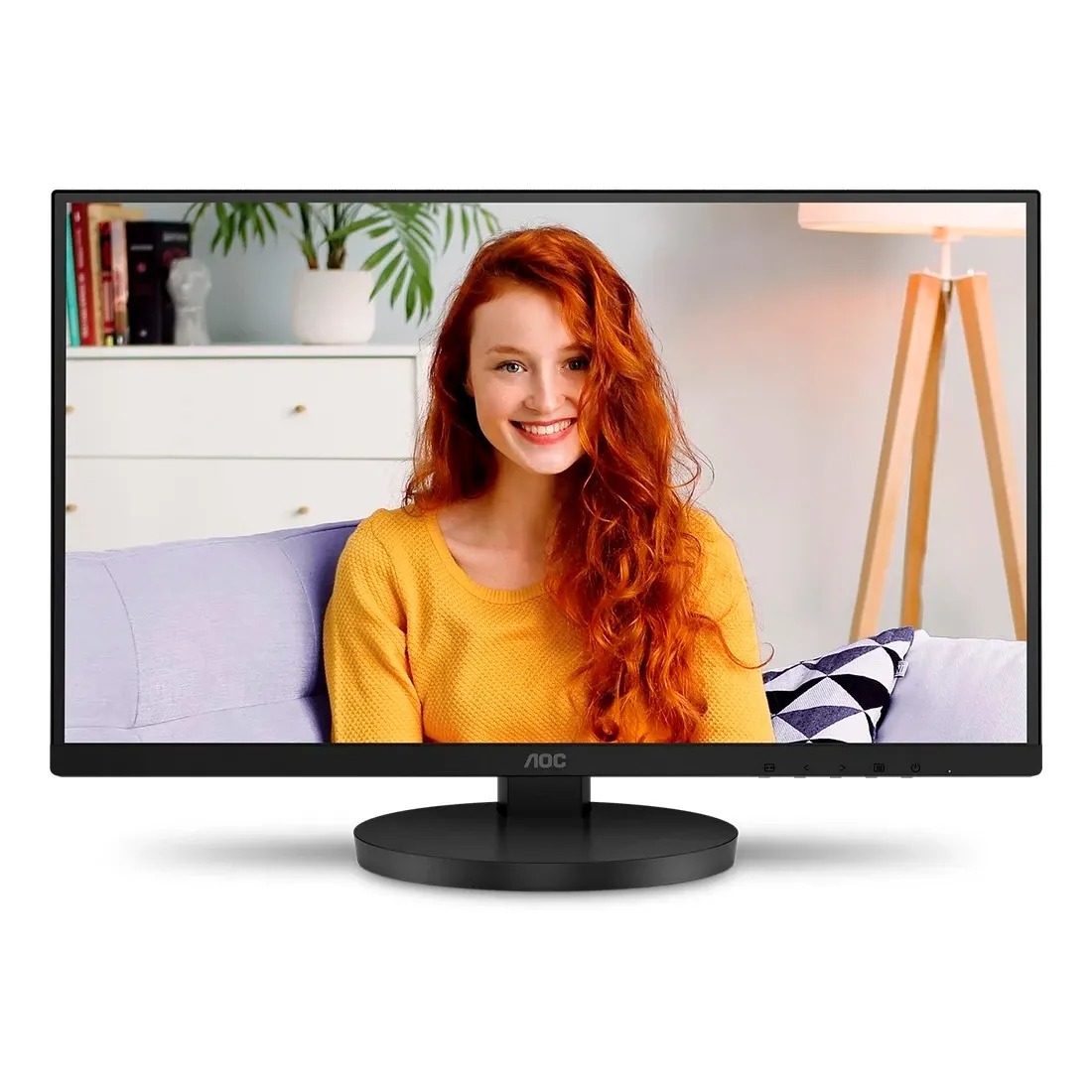 Monitor LED AOC 21,5" Full HD VA HDMI/VGA, VESA, com Ajuste de Altura